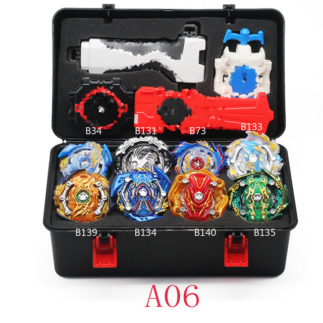 Originale Blayblade Top Beyblade Burst B-129 B125 con lanciatore Bayblade Bey lama metallo plastica fusione 4d giocattoli regalo per i bambini: A06