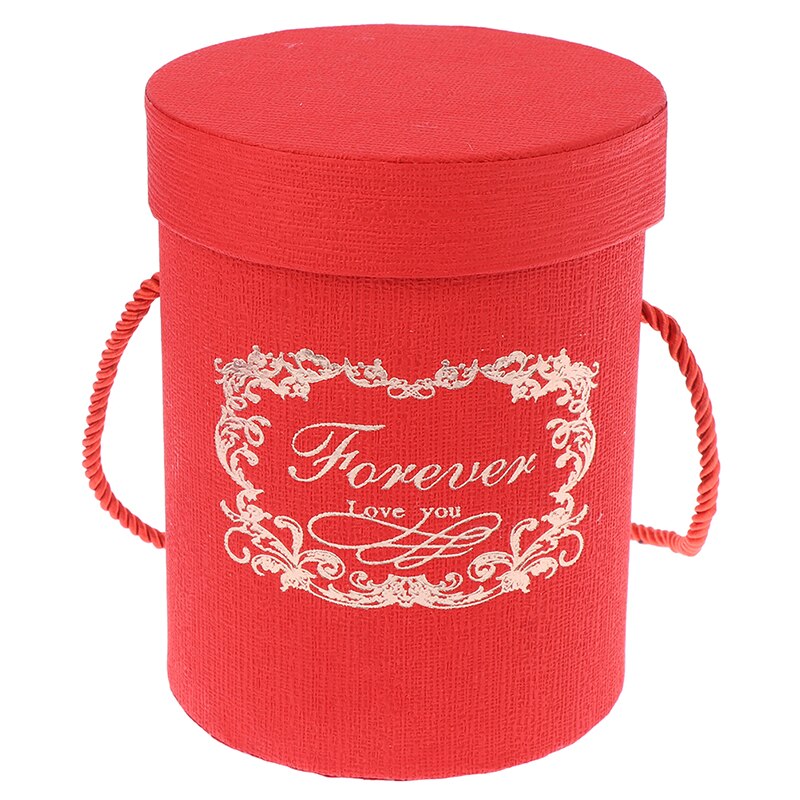 165*120mm Süssigkeit Bar Boxen runden Blume Papier Boxen Deckel Umarmung Eimer florist Verpackung Kasten Party Hochzeit liefern: 1