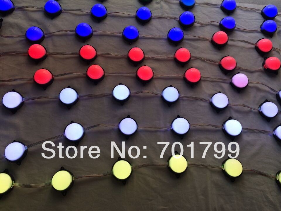 56mm diameter UCS1903 led pixel module,injection type,1.44W,6pcs leds inside,DC24V input;IP68;milky cover