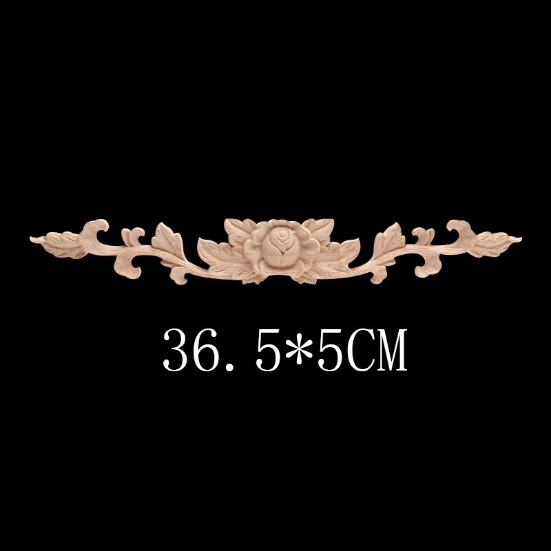 Europese Decal Houtsnijwerk Massief Houten Deur Hart Bloem Home Decoratie Retail En Hout Mouldings Hout Applique Muren: C46-3