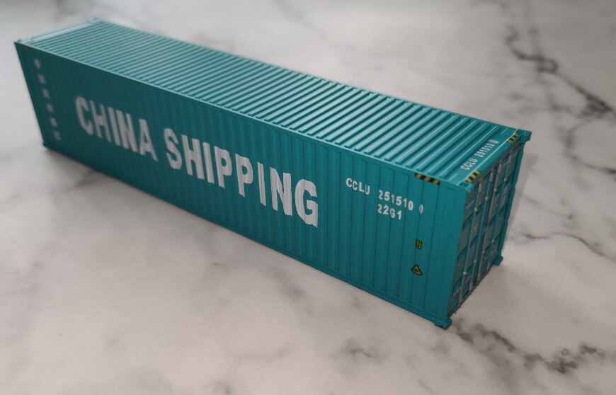 1/87 Prachtige Model Trein Ho 40GP Container Diy Logistiek Scène Container .: CHINA SHIP