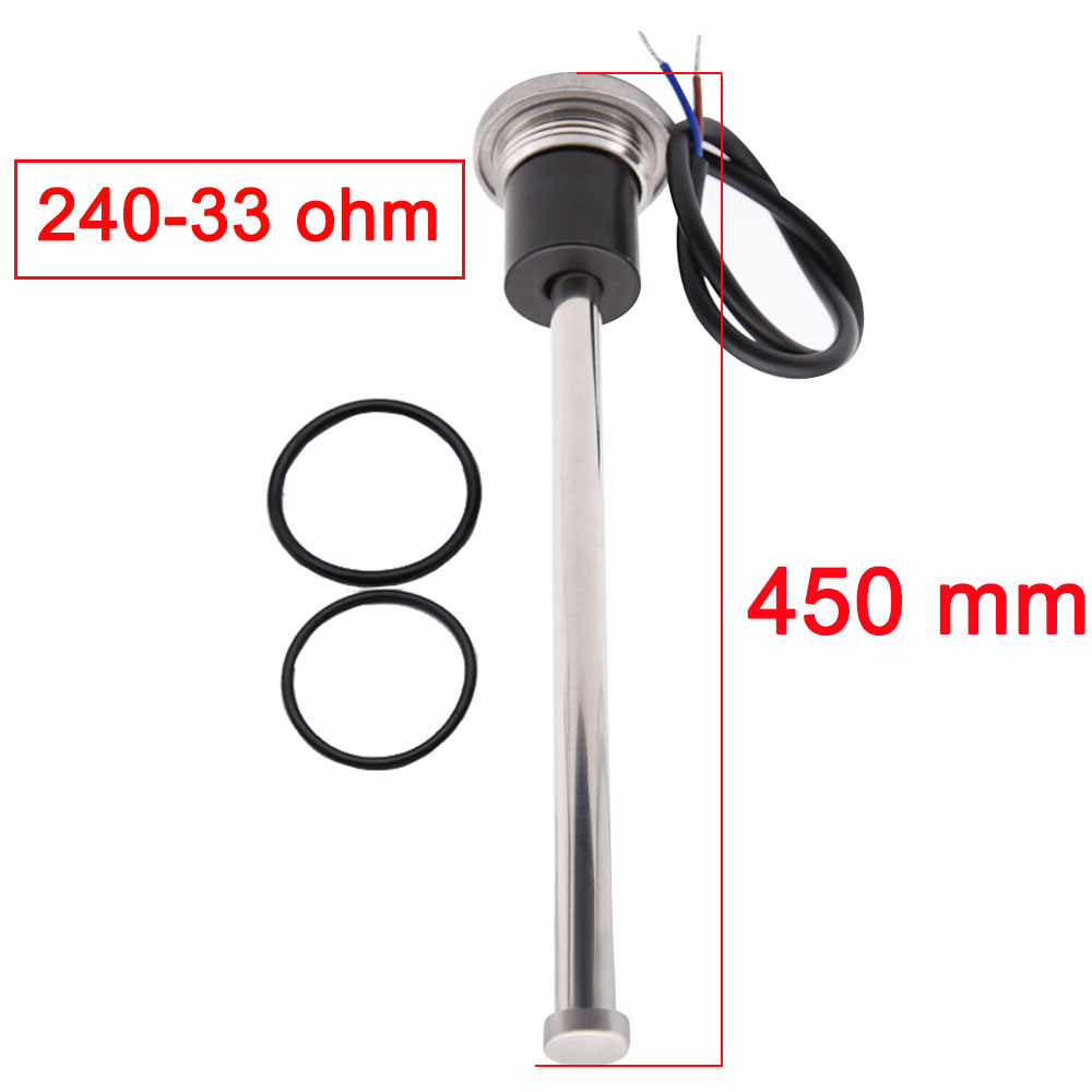 Boat Motorcycle Car Fuel Sending Unit 0~190 ohm 240~33 ohm Fuel &amp; Water Level Sensor 150 ~ 600 mm tank level meter sensors: 450mm 240-33ohm