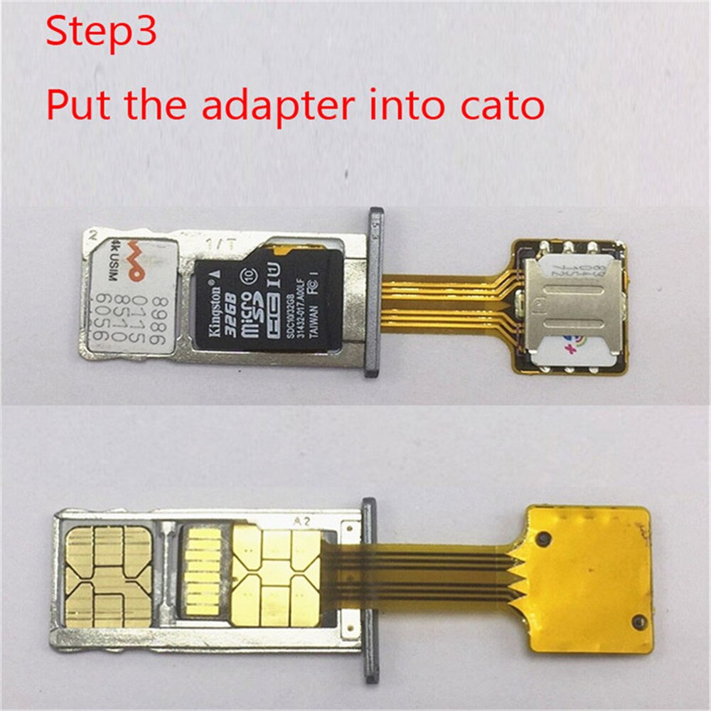 Hybrydowy podwójny podwójny adapter karty SIM mikro SD dla androida wypełniacz 2 adapter Nano mikro SIM dla XIAOMI REDMI Uwaga HUAWEI