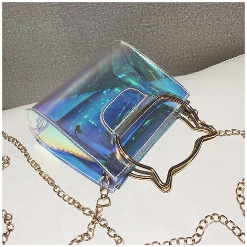 Pvc dames schoudertas satchel handtas crossbody satchel transparante schouder crossbody tassen