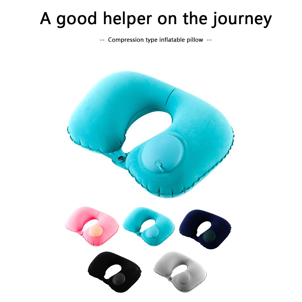 Inflatable Neck Pillow U Shaped Travel Pillow Neck Support Car Accessories