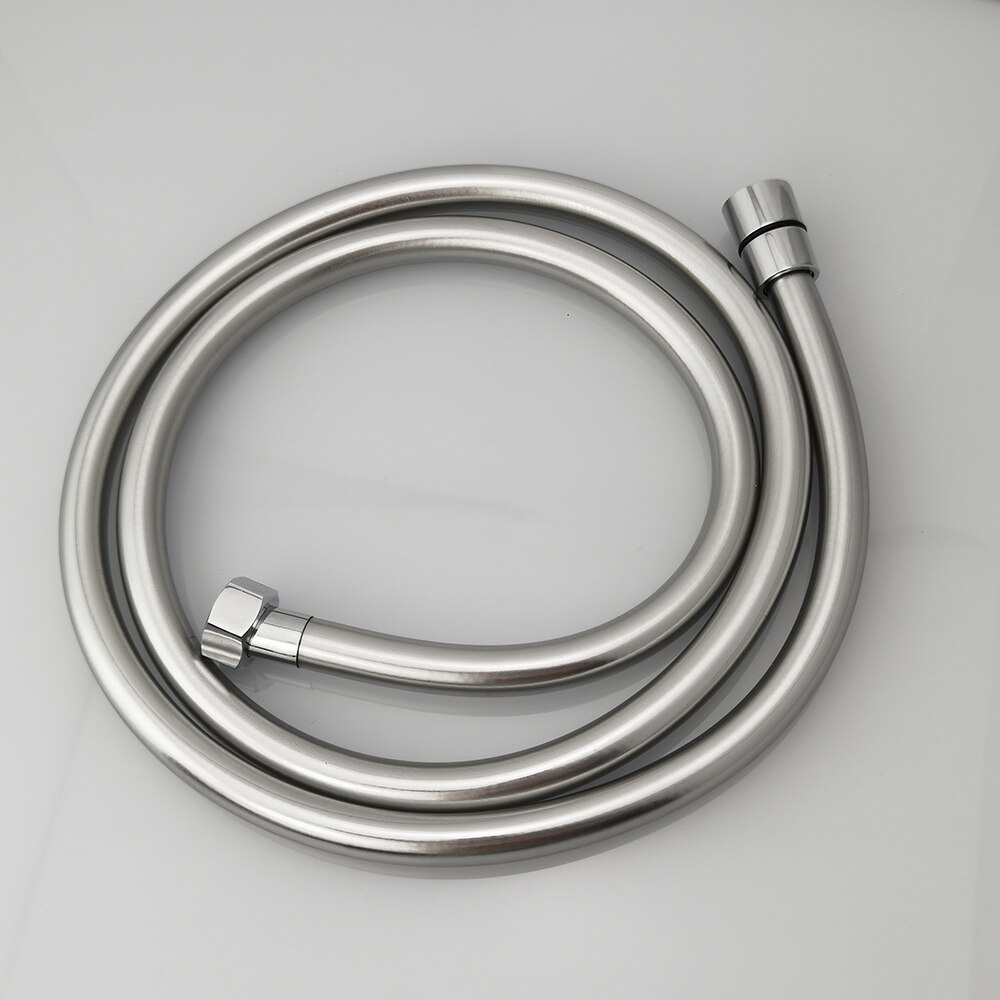 1.5m PVC Bathroom Shower/Bidet Hose High Pressure Anti Wrap Hose With Copper Core: Silver Gray