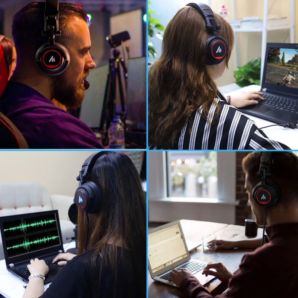 Studio Monitor Kopfhörer Über Ohr mit 50mm Fahrer MAONO AU-MH501
