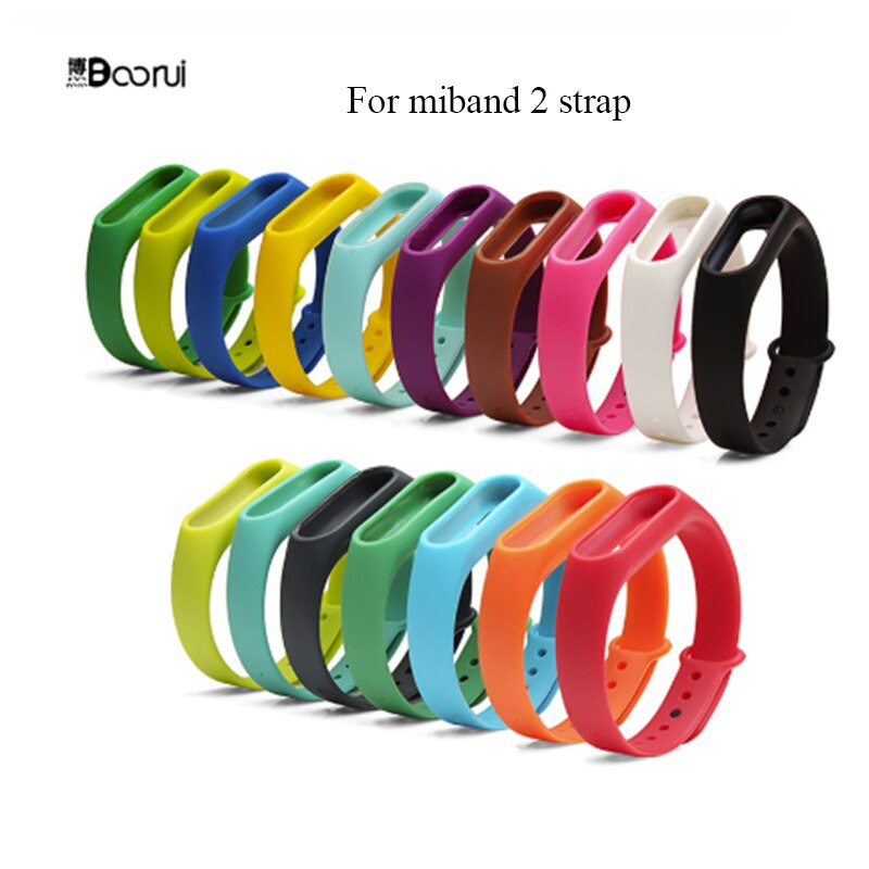 Accesorios inteligentes BOORUI, reemplazo de correa mi band 2 para xiaomi mi band 2, pulsera deportiva de silicona con colores variados