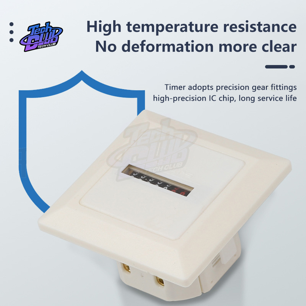 AC220-240V HM-1 0-99999,9 Stunden-Timer-Funktion Elektronischer hermetischer Zähler Digitales Messgerät 0,3 W 50 Hz für Elektriker-Werkzeug