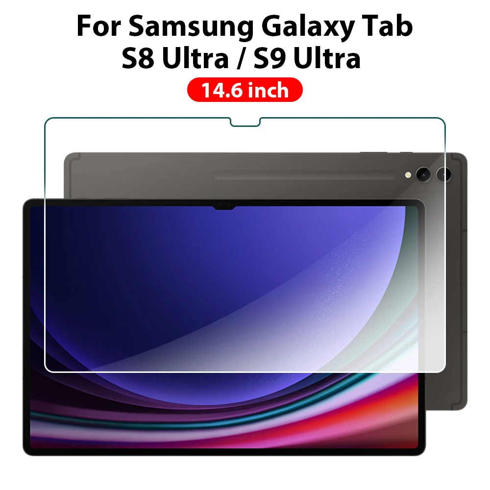 Protector de pantalla de vidrio templado para Samsung Galaxy Tab S9 S8 Ultra S7 Fe Plus para Samsung A9 A8 A7 Lite accesorios de película para tableta: Azul