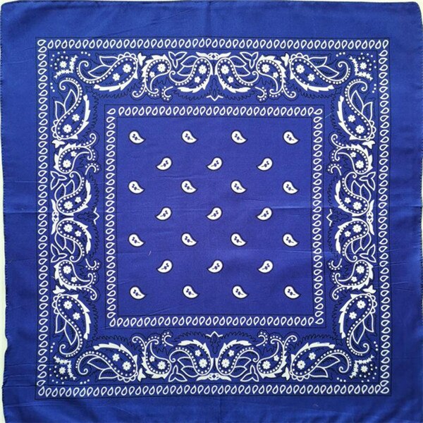 Sjaal Hip Hop Rode Bandana Man Vrouwen Mode Hoofdbanden Haarband Pols Wraps Haar Sjaals Haaraccessoires: blue bandana