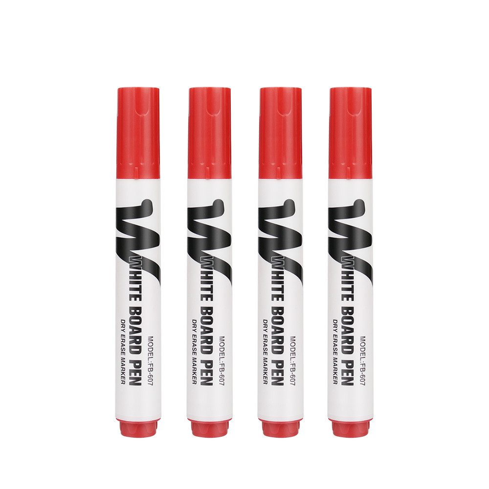 Uitwisbare Whiteboard Marker Pen Droog Wissen Schoolbord Marker Zwart/Blauw/Groen/Rood Krijt Glas Kantoor school Art Marker: Rood