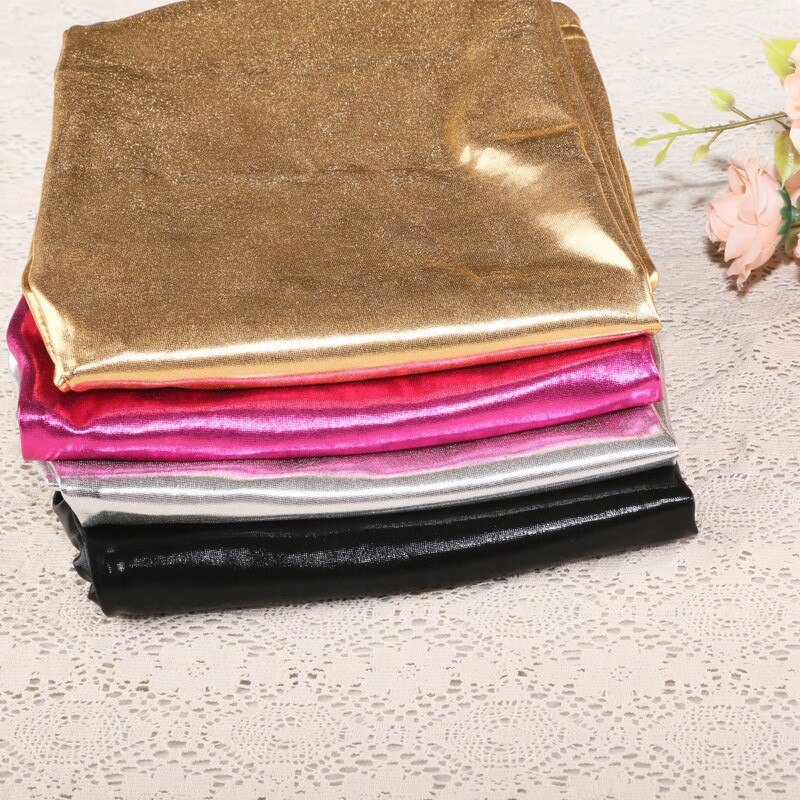 Baby pige metallic skinny skinny bukser leggings afslappet cool cropped børnetøj piger flæse leggings