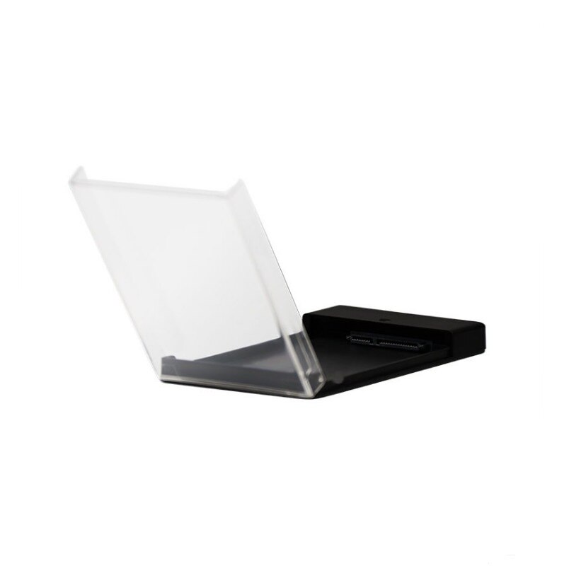 Carcasa de disco duro transparente USB 3,1 UASP tipo C a Sata 3,0 Funda de disco duro 2,5 pulgadas con Cable tipo C