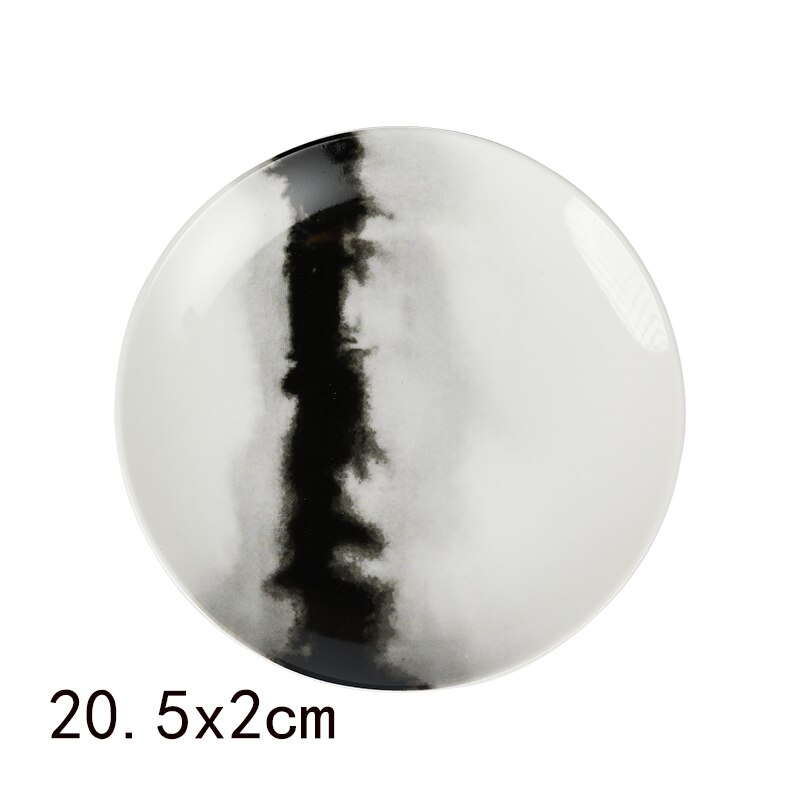 Style Model Room Dinner Plate Set Soft Decoration Exhibition Hall Display Smudge Napkin Plate Model Room Tableware: 7