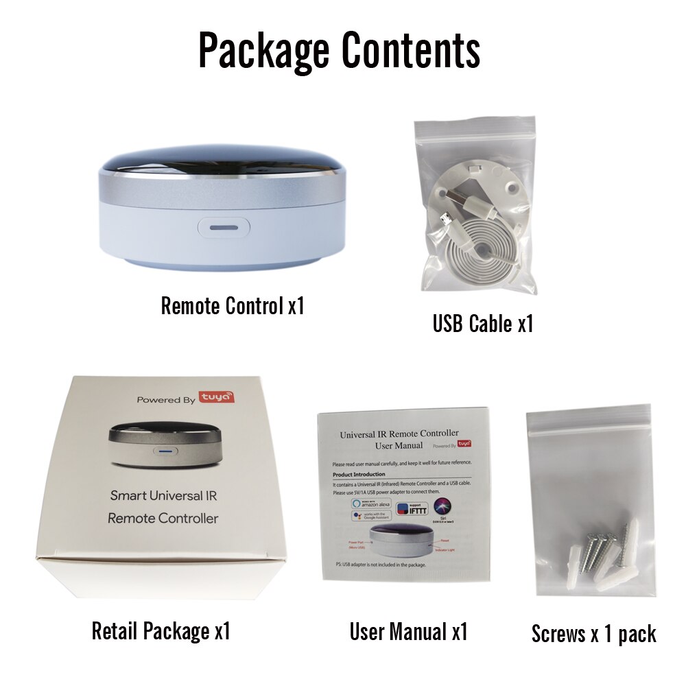 Cloudraker Tuya inteligentny uniwersalny pilot na podczerwień aplikacja Tuya sterowanie głosem praca z Alexa Google Dom Siri