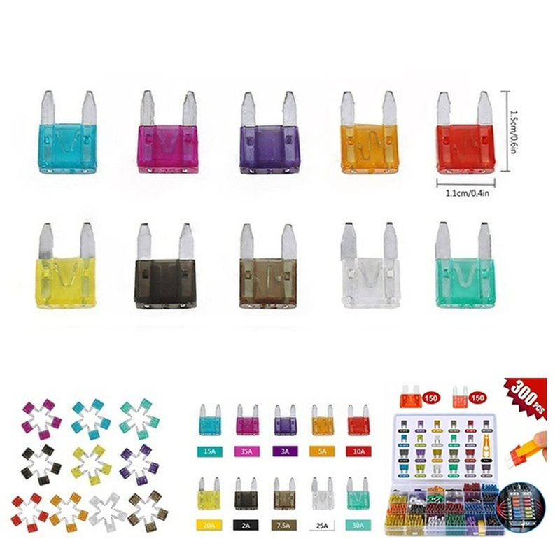 Kit de fusibles de cuchilla de fusible de coche, fusibles automáticos de cuchilla de camión, seguro de fusible, seguro de luces de pieza de xenón, accesorios para automóviles