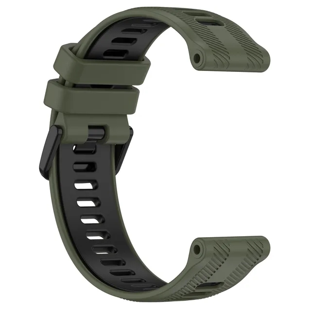Sports silikone rem til garmin forerunner 965 955 solar 945 935 745 rem urrem udskiftning armbånd: Grøn blå
