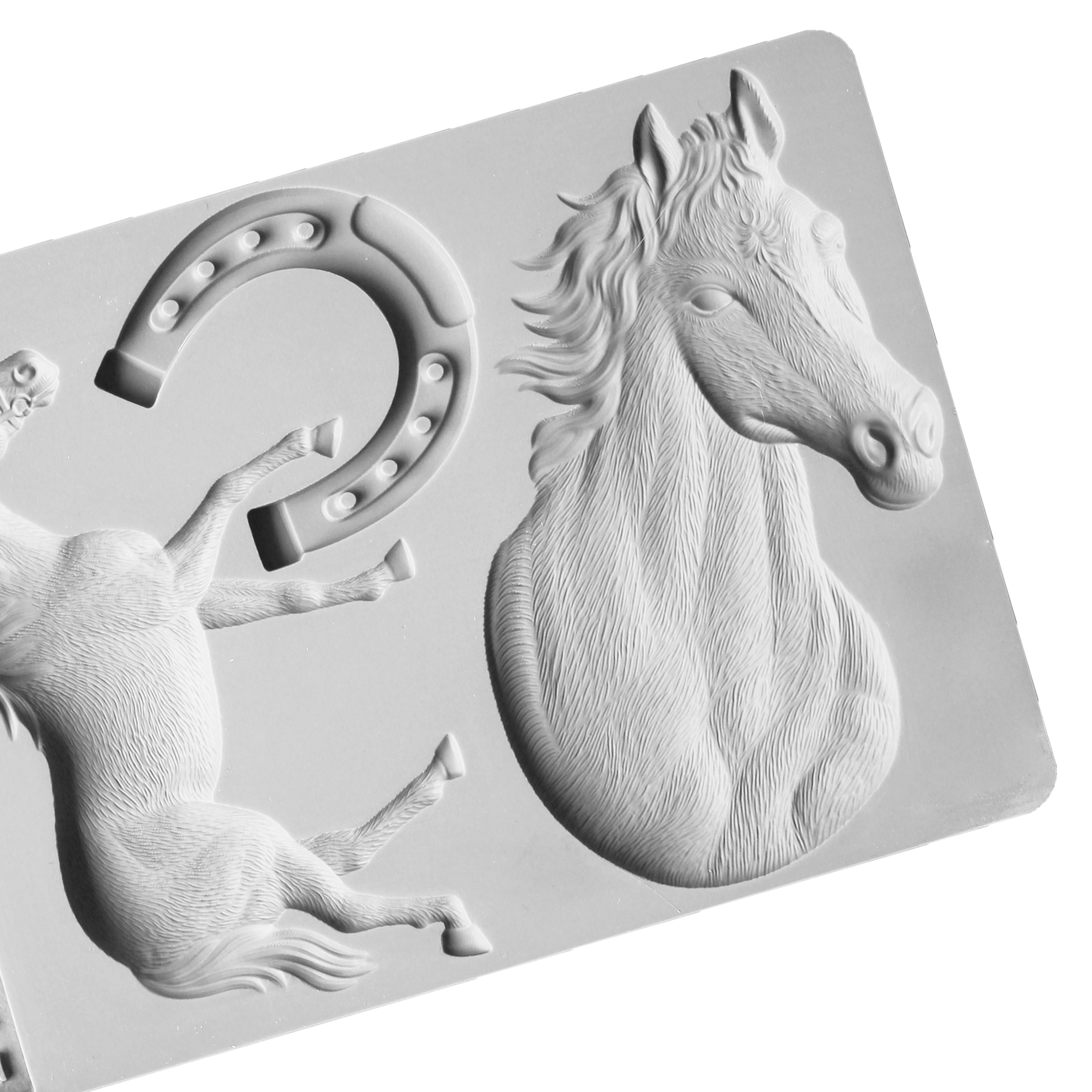 Hest &amp; hestesko silikone form fondant form kage dekorationsværktøj chokolade gumpaste forme, sugarcraft, køkken gadget