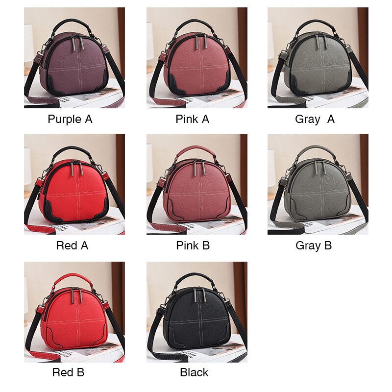 Hjphoebag solid pu läderväska damer crossbody messenger axelväskor vintage handväskor bolsa  yc351