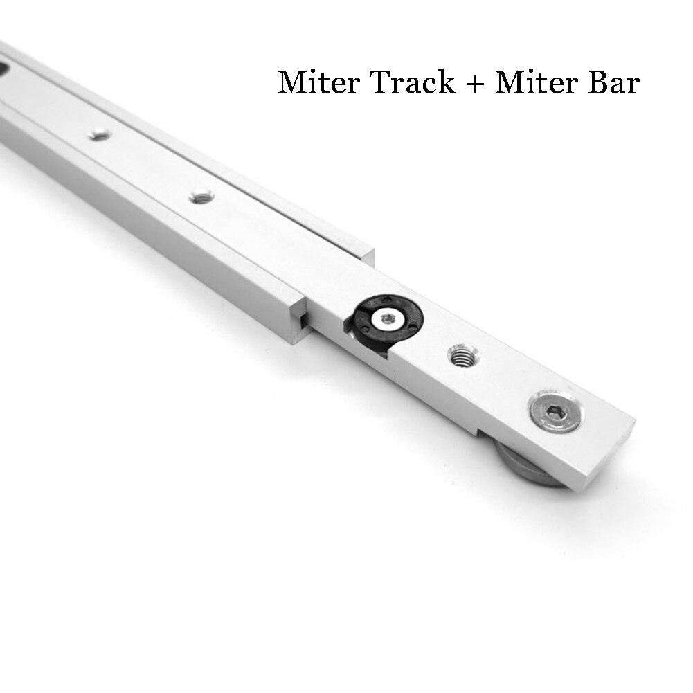 2Pcs Aluminum Alloy Miter Track And Miter Bar Slider Table Saw Woodworking Tool 600mm With 300mm/450mm DIY Woodworking Tools