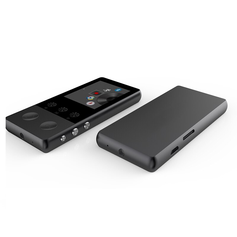 A5 PLUS reproductor de Mp3 Bluetooth Mp4 Walkman estudiante puede Insertar tarjeta Ultra-Delgado MP3-Black