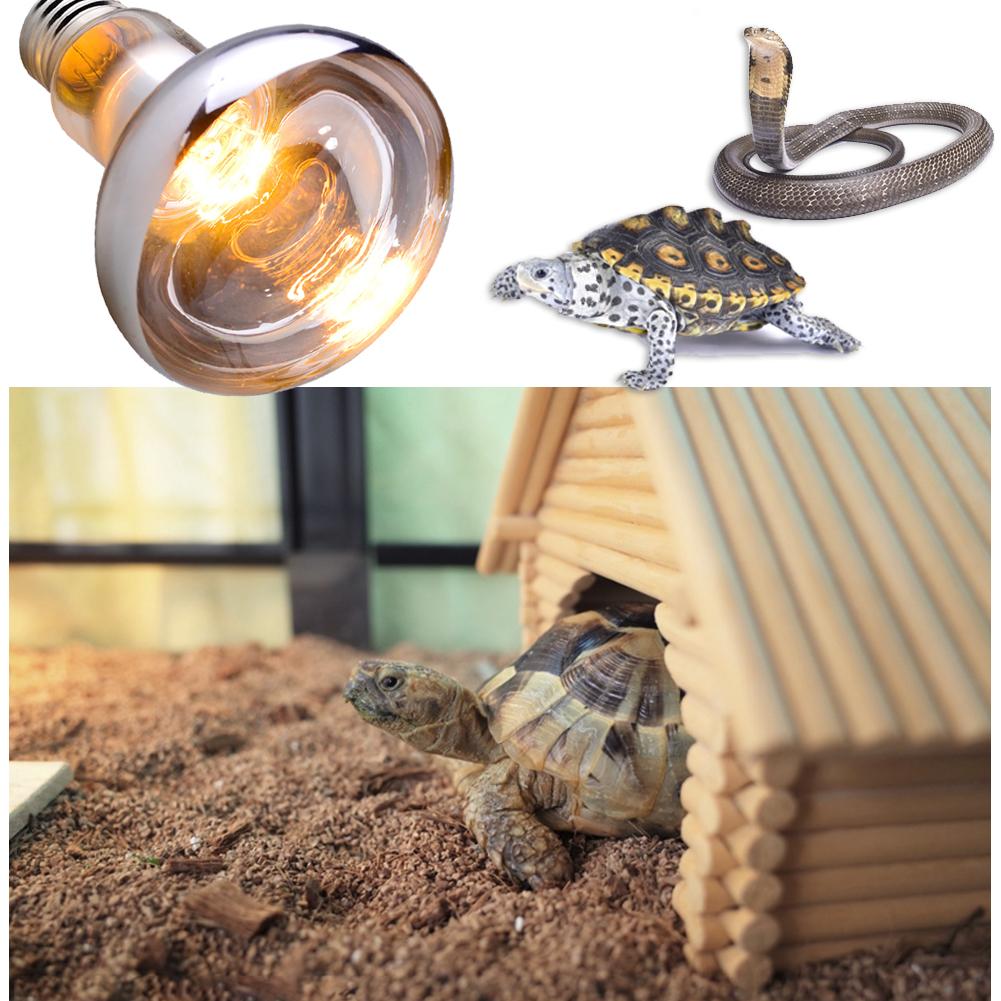 Lámpara de calor para reptiles, Bombilla HID de calor para mascotas E27, para el cuidado de la salud de haluro metálico, lámpara para reptiles, Mini lámpara de calefacción para mascotas
