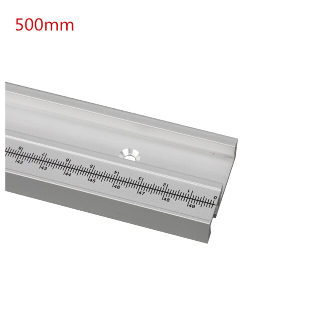 600/800/1000/1220mm Aluminum Alloy T-Track Woodworking T-slot Miter Track with Scale/Miter Track Stop Woodworking Tools: 500mm