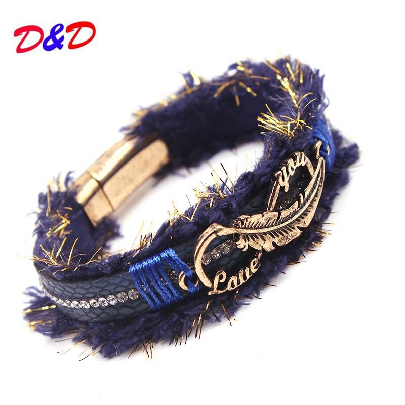 Totabc nova moda pulseiras de couro para as mulheres bangle europa contas encantos pulseira de ouro presente de jóias de natal