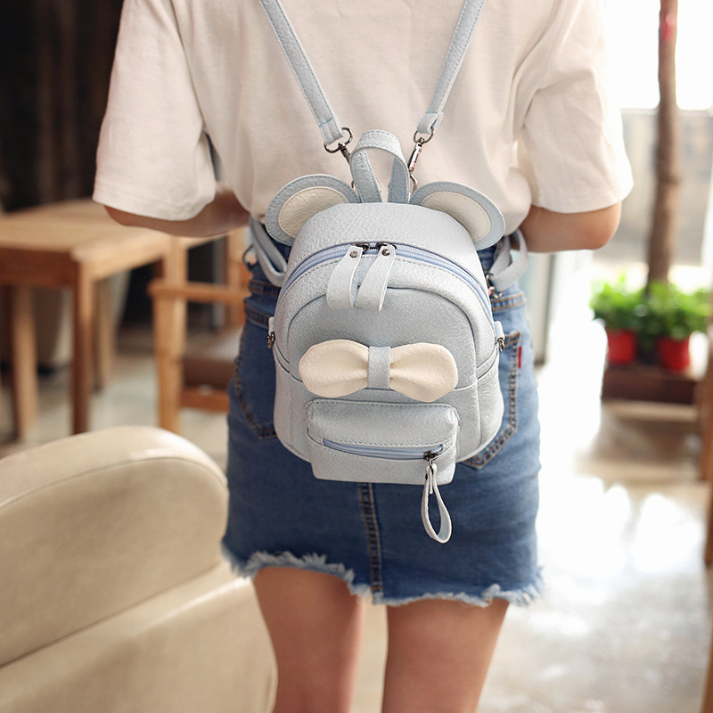 girl shoulder bag Cartoon backpack dual-use small Diagonal School bag children cute bow small backpack mochilas escolares