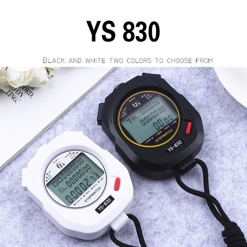 Waterproof Digital Handheld LCD Chronograph Sports Stopwatch Timer Stop Watch With String секундомер Электронный цифровой таймер