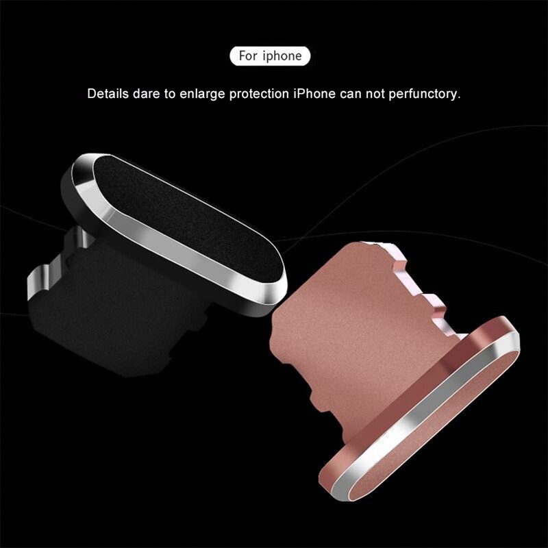 Metalen Stof Bliksem Plug Poort Opladen Stof Plug Voor Iphone 8 7 6 6S Plus Mini Stof Plug Voor iphone 5 5S Se Telefoon Accessoires