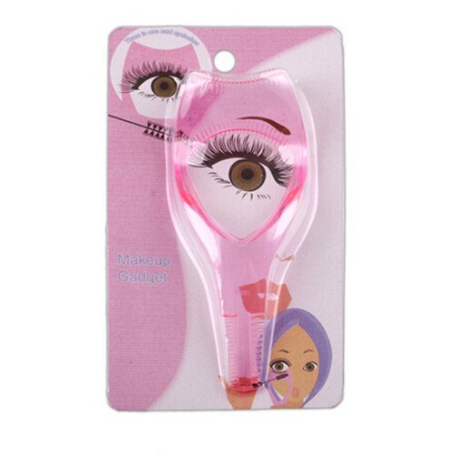 3 in1 Eye Make Mascara Shield Wimper Kam en Eyeliner Guide Tool Beauty Essentiële: Default Title