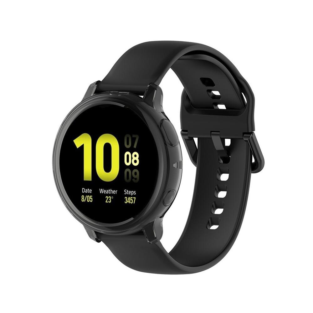 Screenprotector voor samsung galaxy watch active 2, ultradunne zachte siliconen volledige beschermhoes voor galaxy active 40/44mm