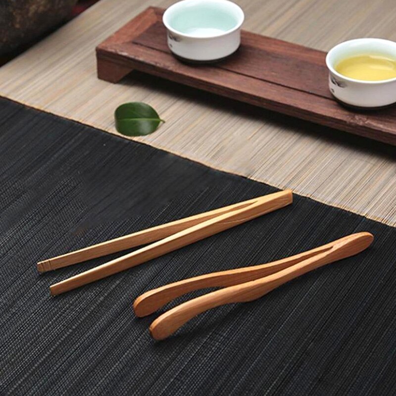 Pince à thé en bois, 1 pièce, pour salade de bambou, sucre, Toast