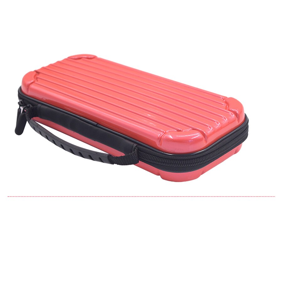 Hard Shell Pouch Protective Storage Carrying Case With 10 Game Card Inserts for Nintend Switch Game Console & Accessories: Red