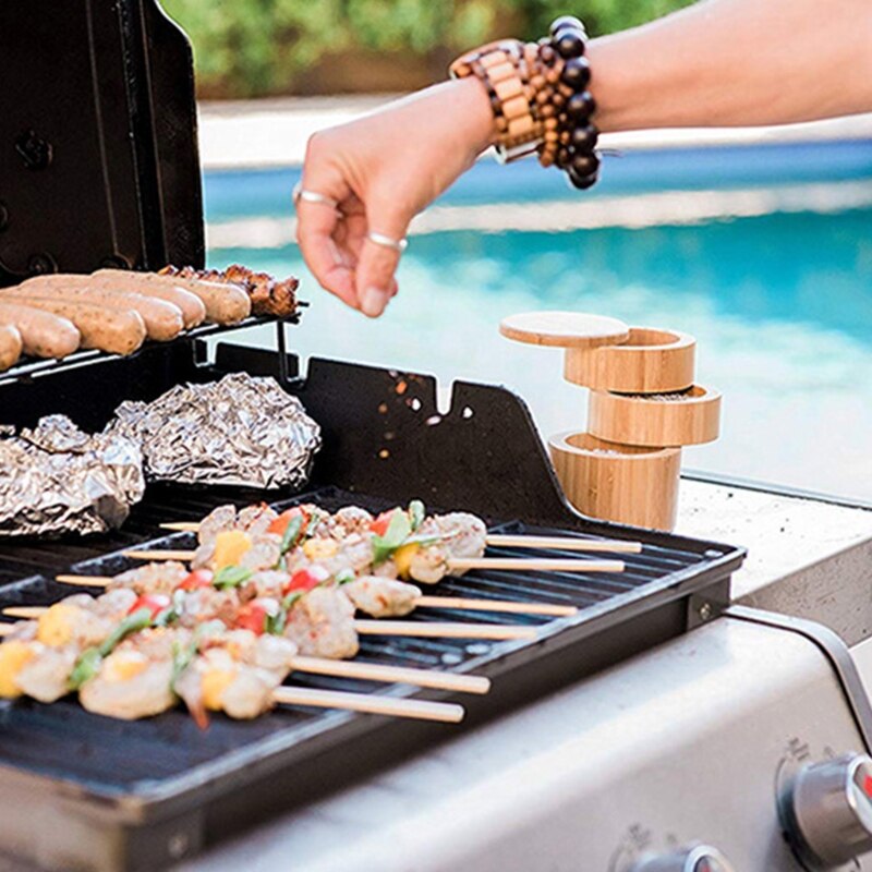 Totally Bamboo Salt Box Bamboo Storage Box With Magnetic Swivel Lid Permanently On Lid