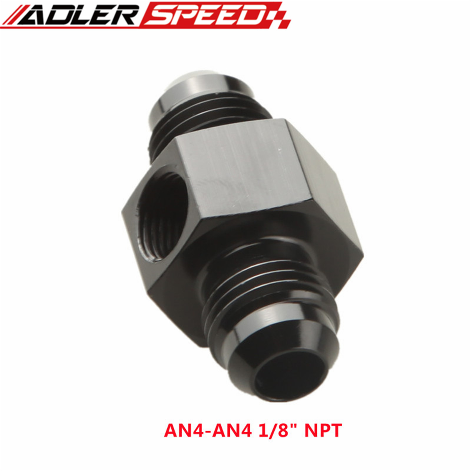 An4 an6 an8 an10 hane till hona 1/8 " npt mätare/sensor sidoportsadapter oljebränslekoppling slangände: Armégrön