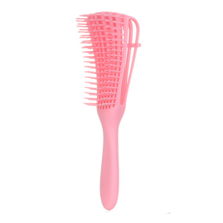 Detangling Hair Hrush Hair Comb Set Detangler Hairbrush for Curly Hair Barber Accessories Hair Care Styling Tools: 1pc Pink Comb