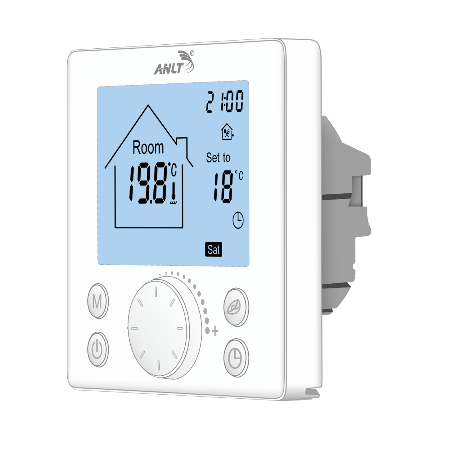 Termostat med sensor til gulvvarme 110 120 220 230v 16a