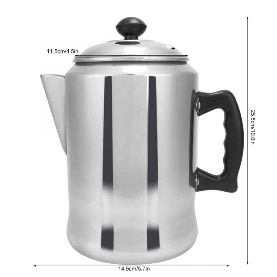 3000ml Large Capacity Aluminum Milk Tea Coffee Pitcher Pot Jug for Home Coffee Shop