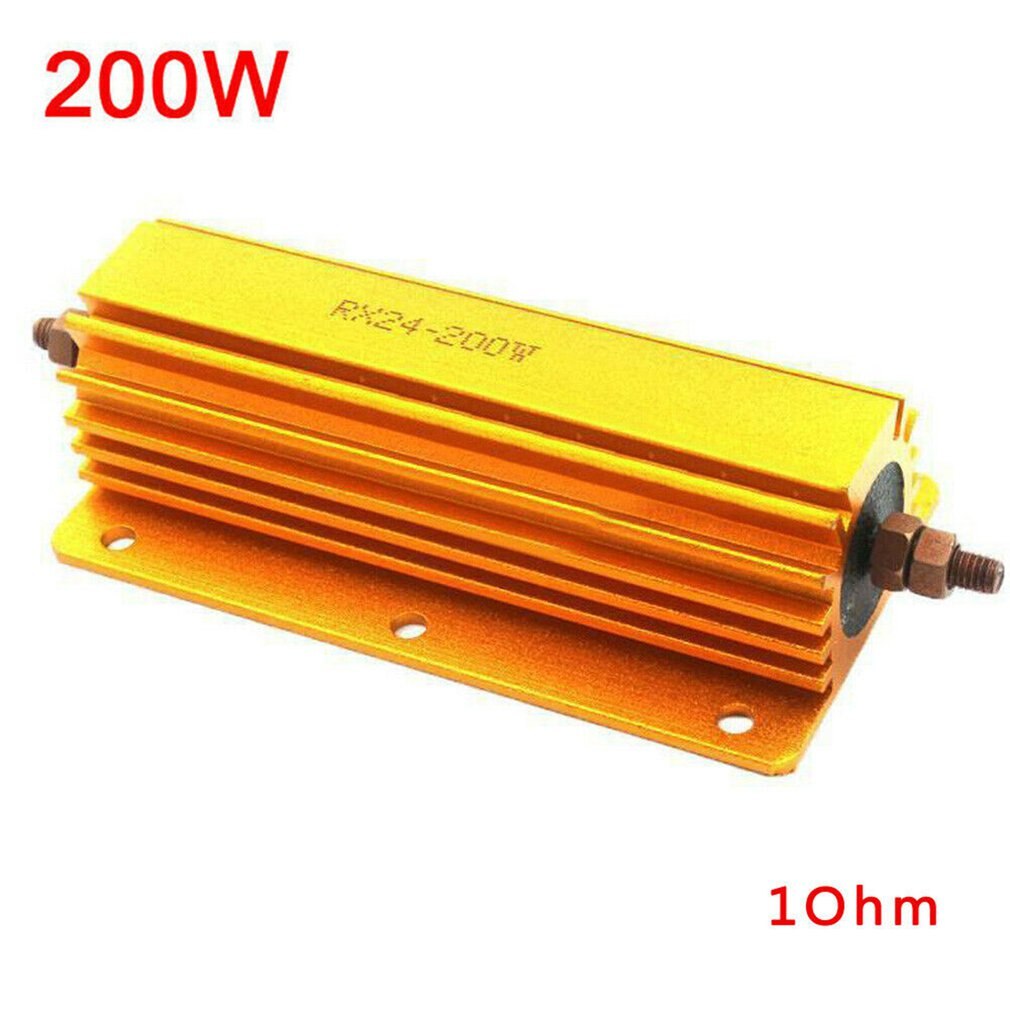 1R 2R 4R 8R 10R 200W Watt Power Metal Weerstand 4 Tube Amp Test Dummy Load Aluminium Shell Power case Draadgewonden Weerstand