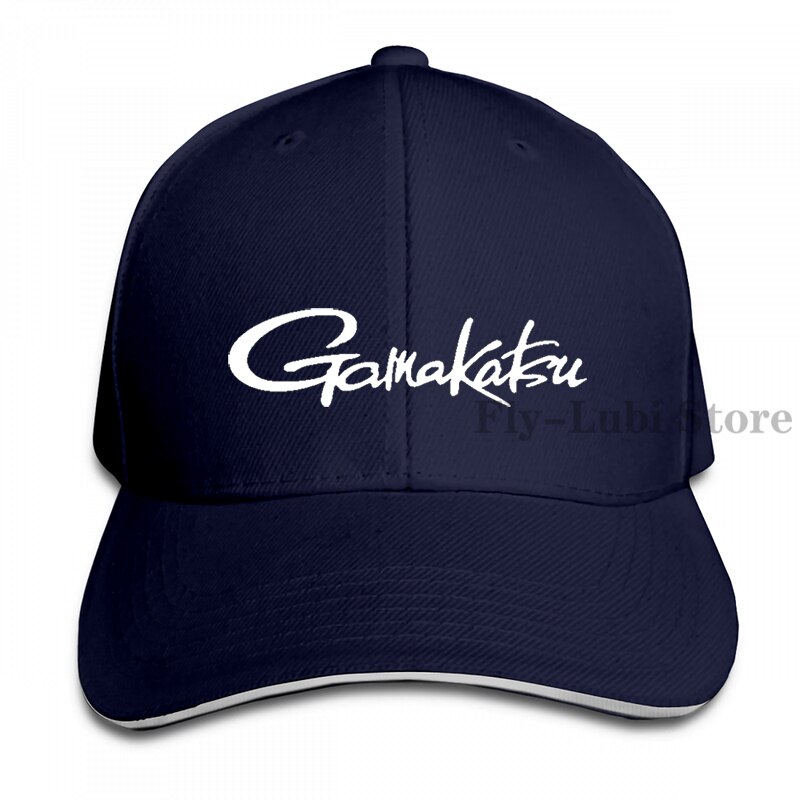 Gamakatsu Fishing Rods Baseball cap men women Trucker Hats adjustable cap: 1-Navy