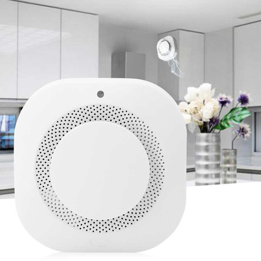 433MHz Smoke Detector Fire Protection Alarm Sensor Smart Wireless ABS 85DB Siren Sound Intelligent Fire Alarm