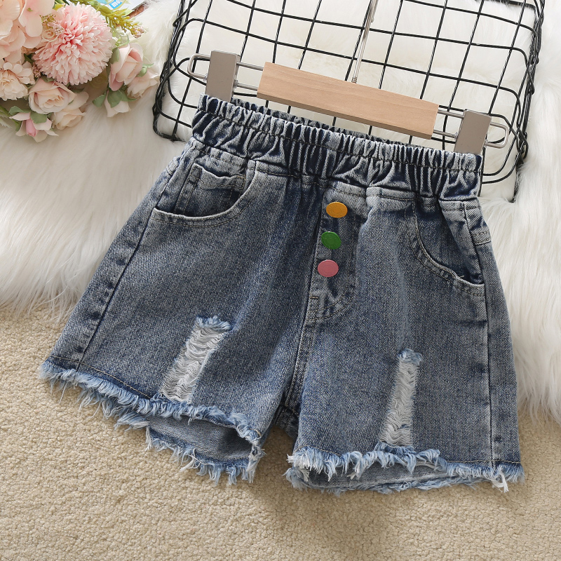 Pantaloncini di jeans per ragazze abbigliamento estate abbigliamento per bambini per adolescenti pantaloncini da scuola Costume abiti 4 5 6 7 8 9 10 11 12 anni: 10T