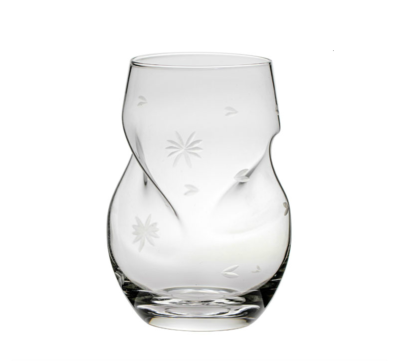 endelig fantasy spiral Kunst brandy snifters uregelmessig verre whisky glass chivas whisky tumbler rødvin drikkekopp sjarm: 1 stk utskårne blomster
