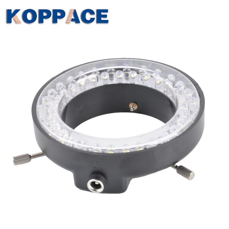 KOPPACE Microscope Adjustable Ring Lamp 56 LED Light Source Stereo Microscope Lighting Source Adjustable LED Ring Light