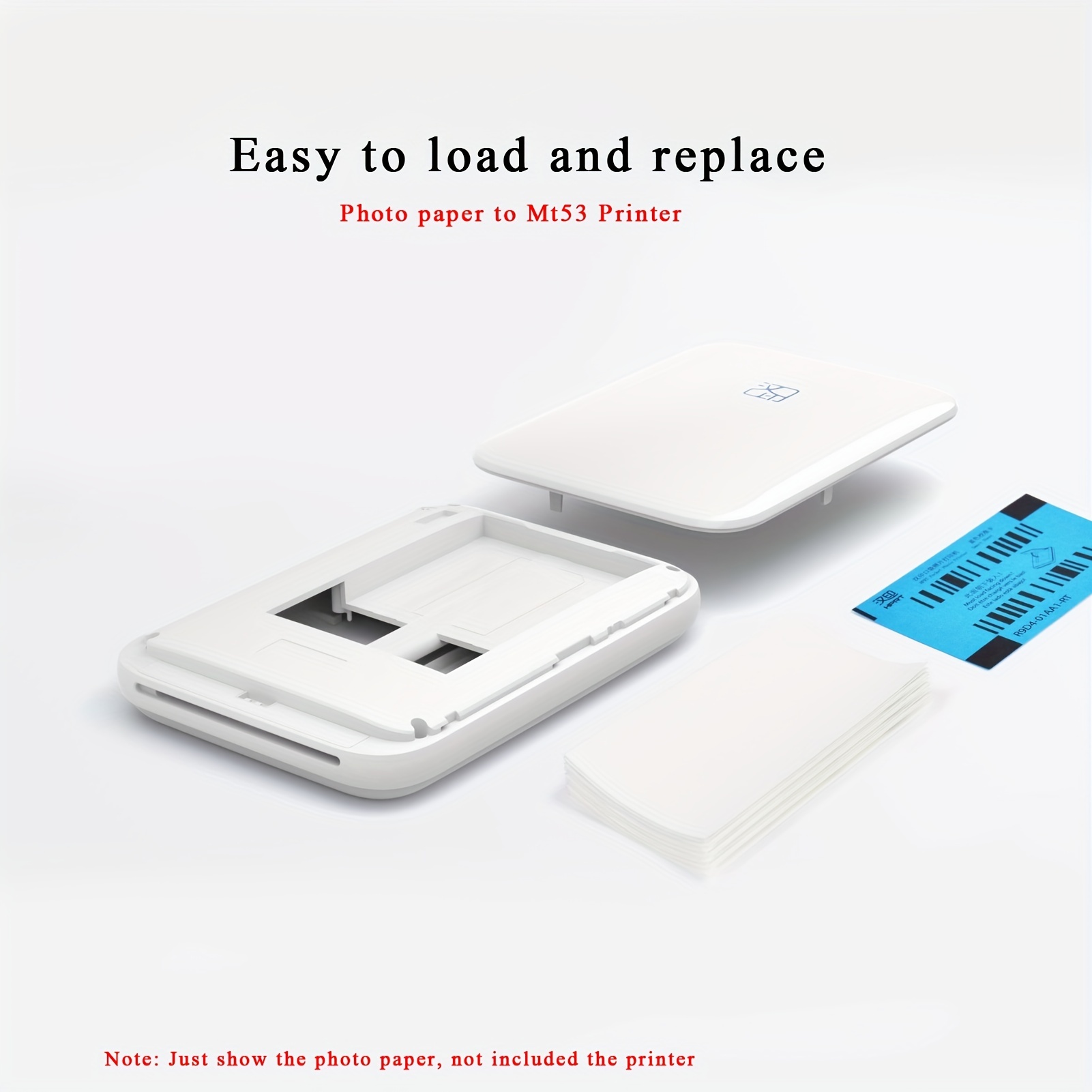 Papel fotográfico autoadhesivo Original MT53, papel fotográfico adhesivo de 2x3 pulgadas para Mini impresora fotográfica en color de bolsillo HPRT MT53