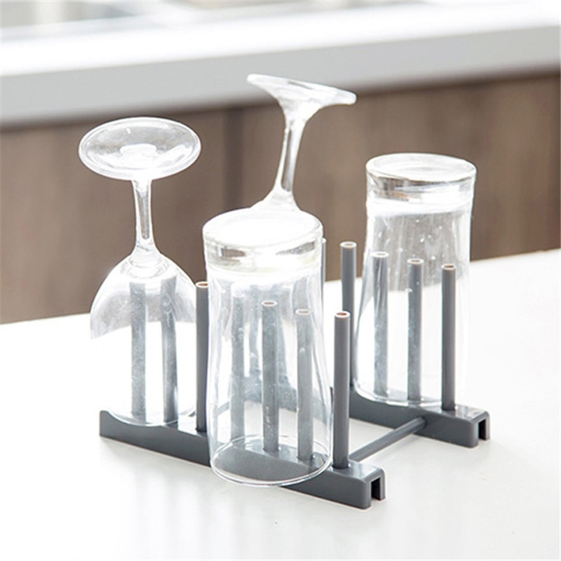 Fowecelt Dish Drainer Tray Kitchen Accessories Organizer and Storage Dish Drying Rack Plate Cups Stand Holder Shelf