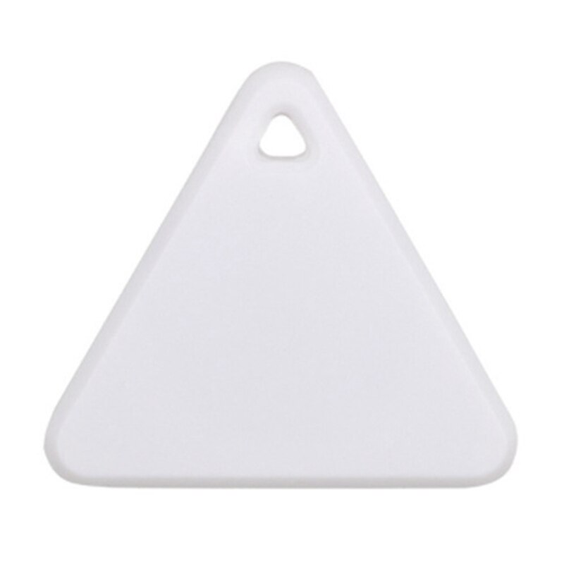 Mini Triangle Bluetooth 4.0 Tracker GPS Anti-lost Pocket Size Smart Tracker for Car Wallet Key Collar for Olds Kids Pets: White